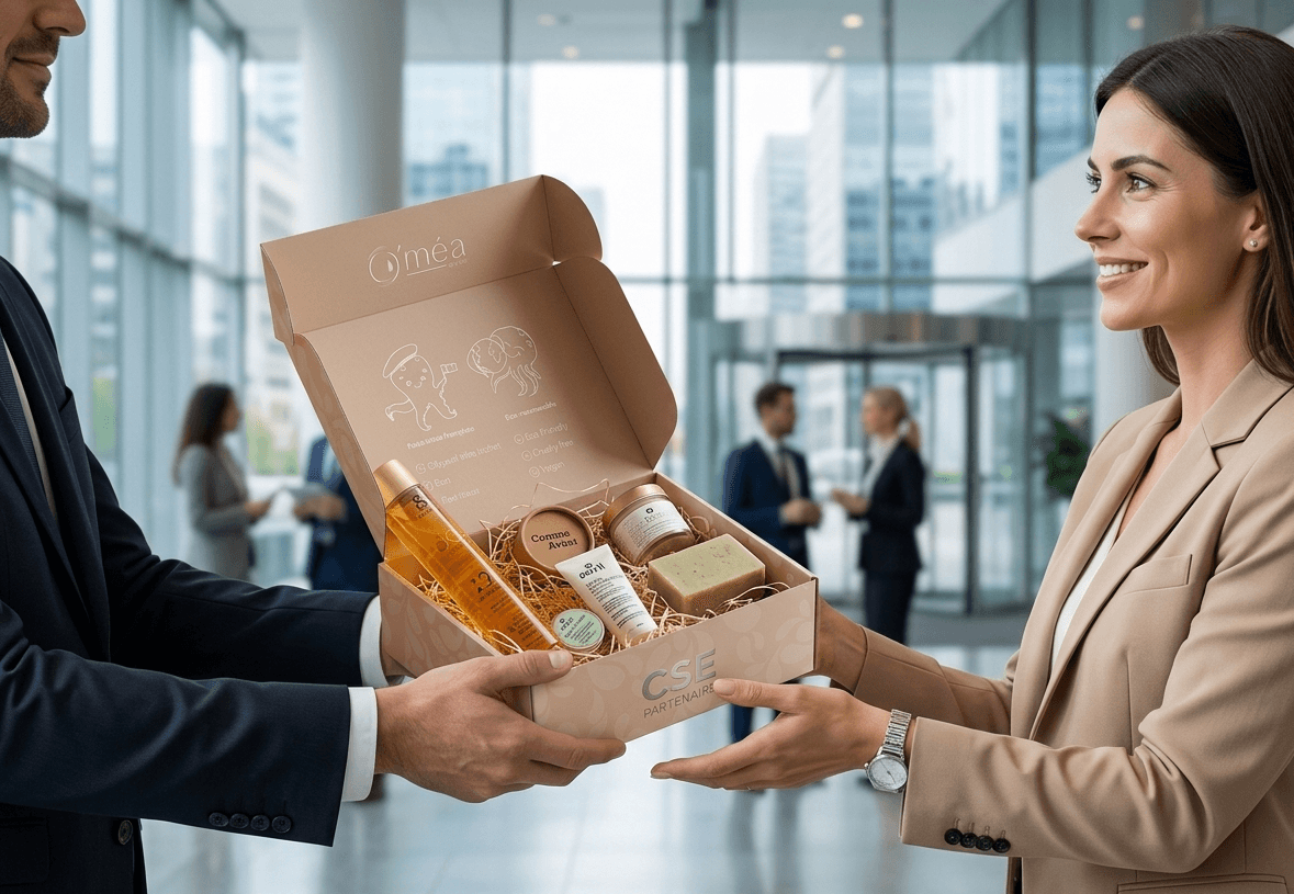 Coffret O'Méa offert en entreprise